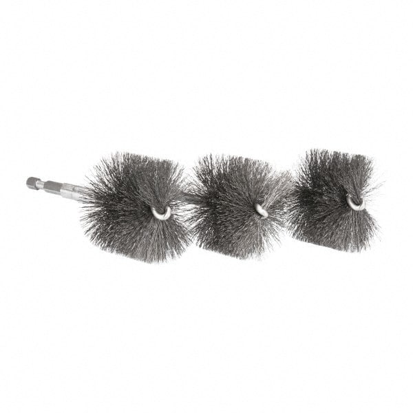 Set of 3 2" Fitting Brushes for Efficient Cleaning and Maintenance