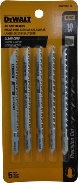 4" 10TP Jig Saw Blade, 5/Pack