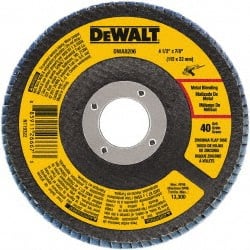 4/1/2x7/8 40G Flap Disc, 10/Pack