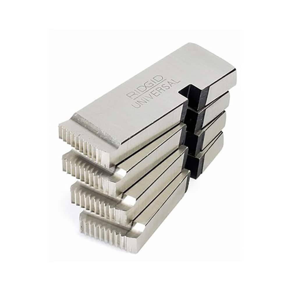 4-Piece Alloy Steel Pipe Threading Dies, 1"-2" NPT, Right-Hand, 11.5 TPI for Universal Die Heads