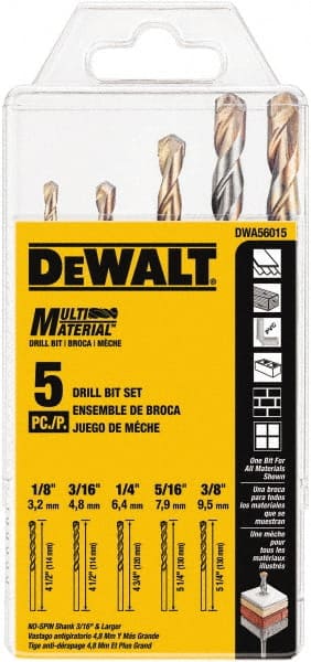 5PC Multi Drill Bit Set
