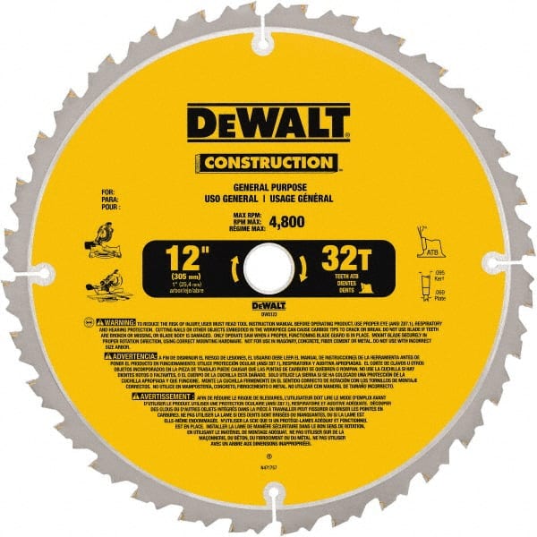 12 in. 32T Construction Miter Saw Blade