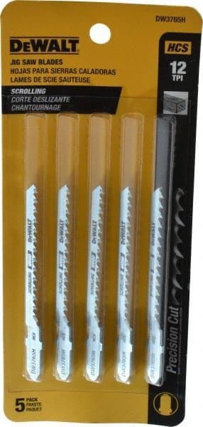 3"12T Jig Saw Blade, 5/Pack