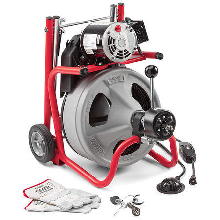 K-50 Drain Cleaning Tool Set: 3/8" Auger Bulb, Spade Cutter & Pin Key for K-3800 Machines
