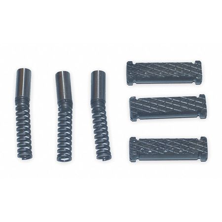 Jaw Insert Set for 1224 Pipe Threading Machine - 3 Plastic-Coated Pieces