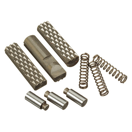 Jaw Insert Set for 1224/1233 Threading Machines - Includes 3 Inserts, Plungers & Springs