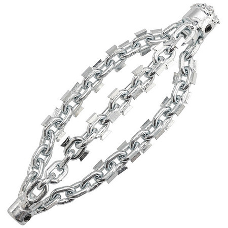 K9-204 Drain Cleaning Attachment - 4" Chain Knocker for Hard-Walled Pipes & Blockages
