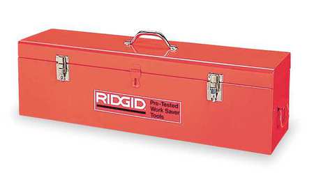 Roll Grooving Tool Box for Pipe Threading - Holds Manual Groover & Roll Sets, Steel Construction