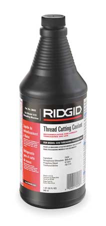 Amber Pipe Thread Cutting Coolant, 1 qt Squeeze Bottle, Oil-Less, Water Soluble, Mild Odor