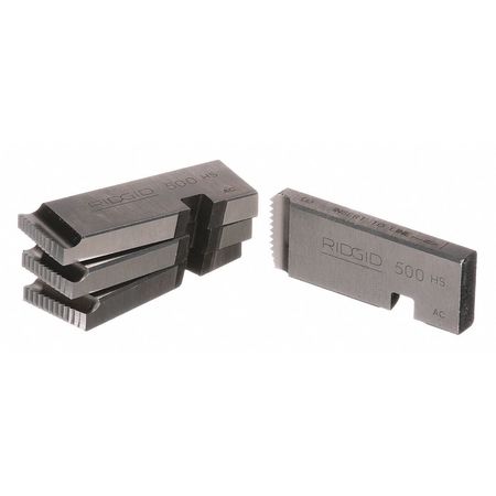 High-Speed Steel 1/2" NPT Pipe Die Set - 4 Pieces for Manual Threading Machines, Right Hand