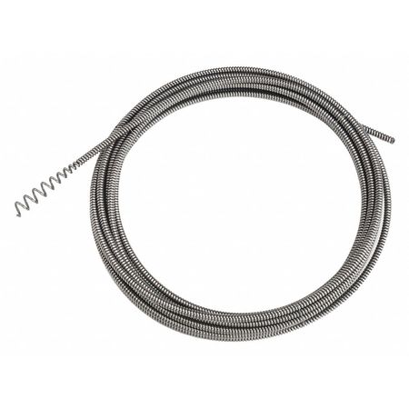 30 ft Steel Drain Cleaning Cable for Sink Machines, 1/4" Diameter, Fits 3/4" to 1.5" Pipes