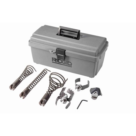 Hardened Plastic Toolbox Kit with Cutters for K-1500 Series Drain Cleaning Machines