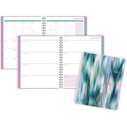 Planner, Neo, Weekly/Monthly, Poly Cover, Jan-Dec, 8-1/2" x 11", Floral