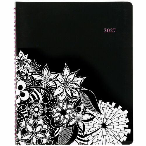 Weekly/Monthly Appt Bk, 2ppw, 13 Mths, 9-3/4" x 11-3/4", Ast