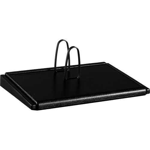 Compact-Size Calendar Base, 2 Rings, Plastic, Black