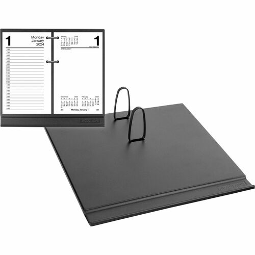 Large Desk Calendar Base, For 21-Style, 4-1/2"x8", Black
