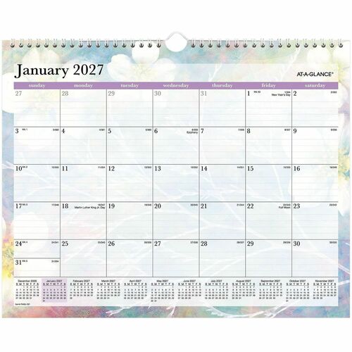 Wall Calendar, Dreams, Monthly, 12 Months, Jan-Dec, 15" x 12", MI