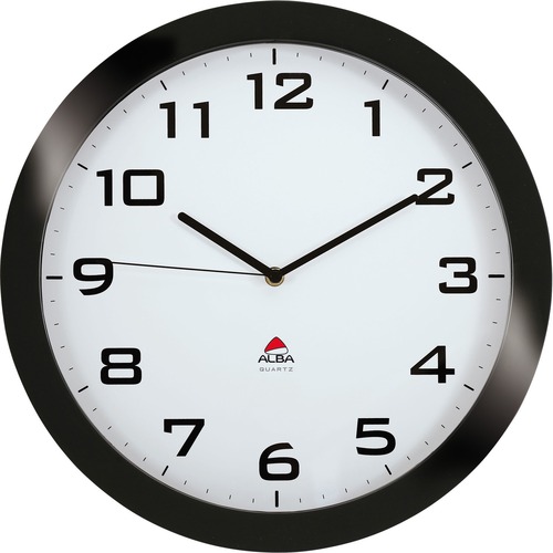 Clock, Wall, Plastic, 15" x 5.17", Black