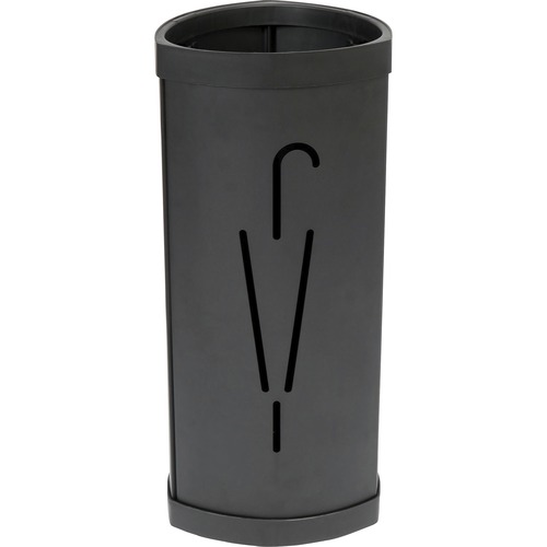 Umbrella Stand, Metal/Plastic, 13-3/8" x 6-1/8" x 25-3/8", Black