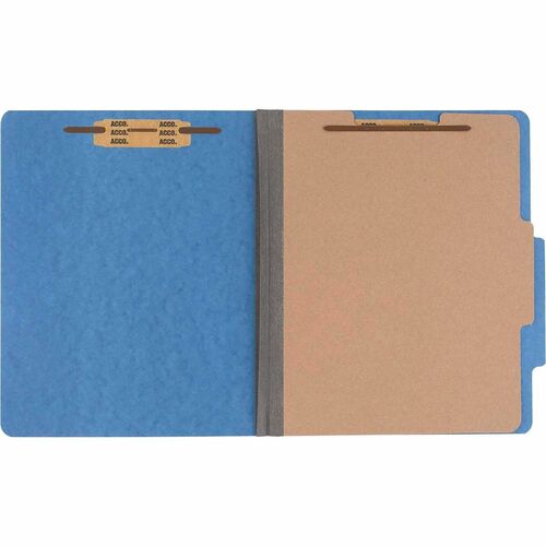 Classification Folders, 2" Expanding, 1 Partition, Letter, Sky Blue 10/BX