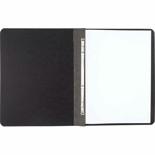 Pressboard Report Cover, 8-1/2cc, 3" Cap., 8-1/2"x11", Black