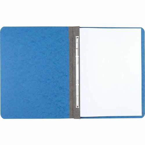Pressboard Report Cover, 8-1/2cc, 3" Cap., 8-1/2" x 11", Light Blue