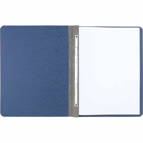 Pressboard Report Cover, 8-1/2cc, 3" Cap., 8-1/2" x 11", Dark Blue