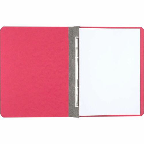Pressboard Report Cover, 8-1/2cc, 3" Cap., 8-1/2"x11", Executive Red