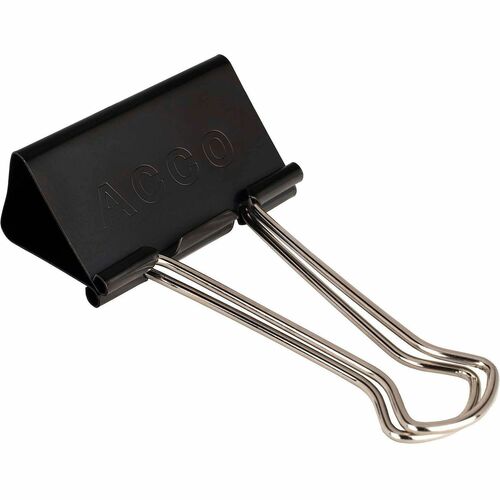 Binder Clips, Large, 2" Wide, 1-1/16" Capacity, BKSR 12/DZ