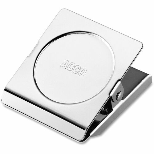 Magnetic Clip, Large, Holds 1.25", Chrome 12/BX