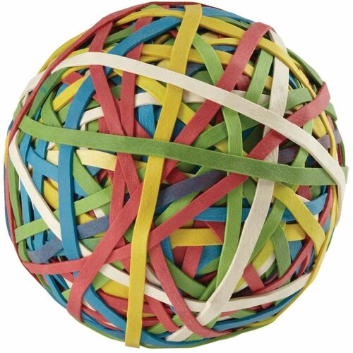 Rubber Band Ball, No. 33, 3-1/3", Assorted