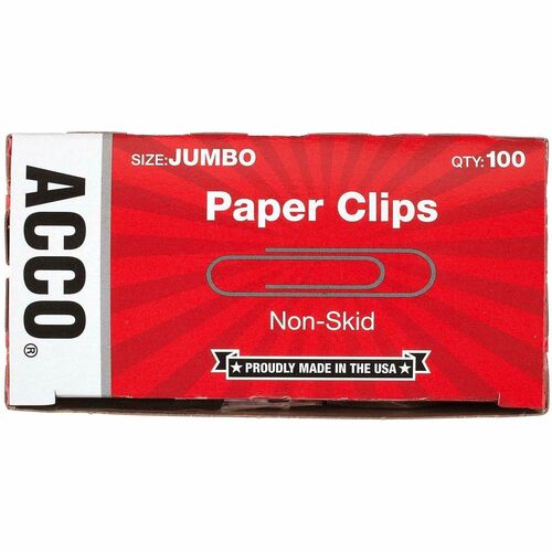 Paper Clips, 2" Size, Jumbo, .041 Gauge, SR 1000/PK