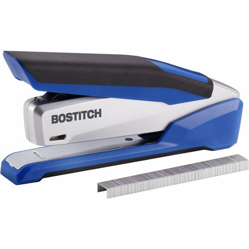 Spring Powered Stapler, Use 1/4" Staples, 25 Sheet Capacity, Blue/SR