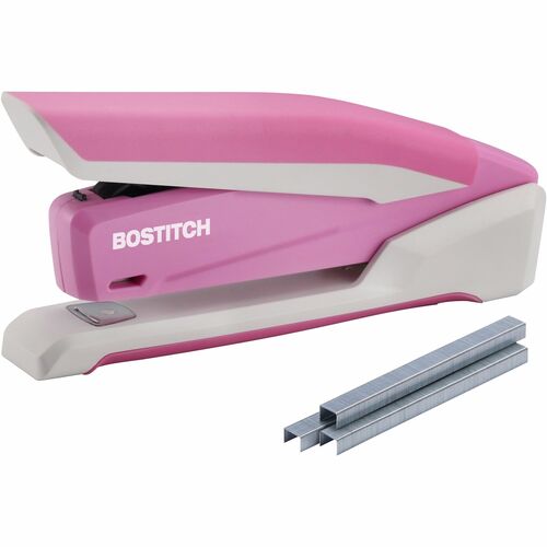 Desktop Stapler, BCA, 20 Sheet Capacity, Pink/White