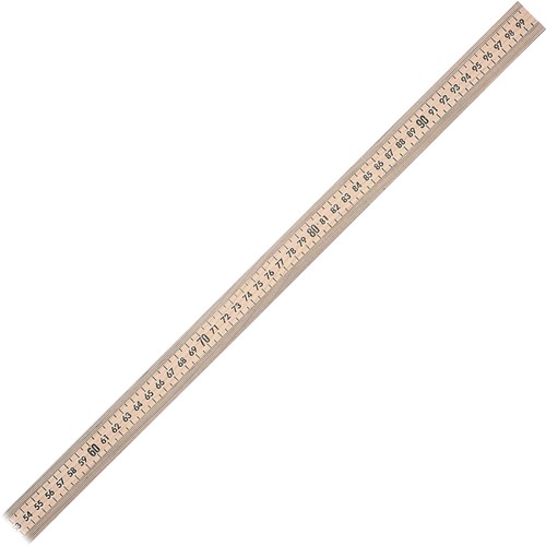 Meterstick, 39-1/2 Long, 1/8" Scale, Wood 12/BX