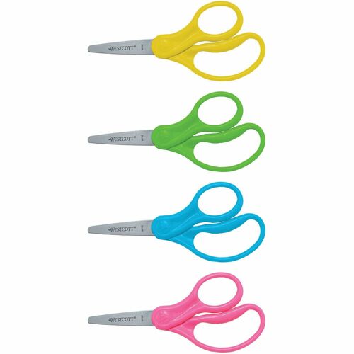 Junior Scissors, Pointed Tip, 5" Full, Stainless Steel Blades/AST