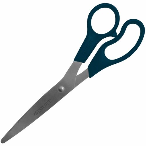 Scissors, Stainless Steel Blades 8", Straight, Black Handle