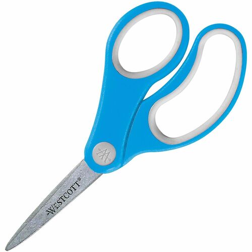 Kids Scissors, Soft Handle, Pointed, 5", Stainless Steel Blades/AST