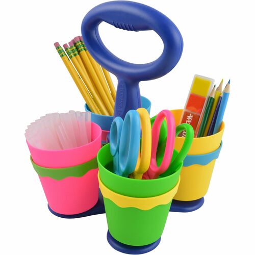 Scissors Caddy, With 24 Scissors, Antimicrobial, Assorted