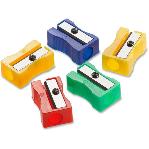 Manual Pencil Sharpeners, One-Hole, Assorted 24/PK