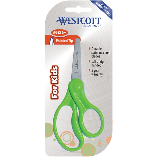 Scissors, Point Tip, 2-1/4" Wx 5" Lx 1/4" H, Assorted 30/PK
