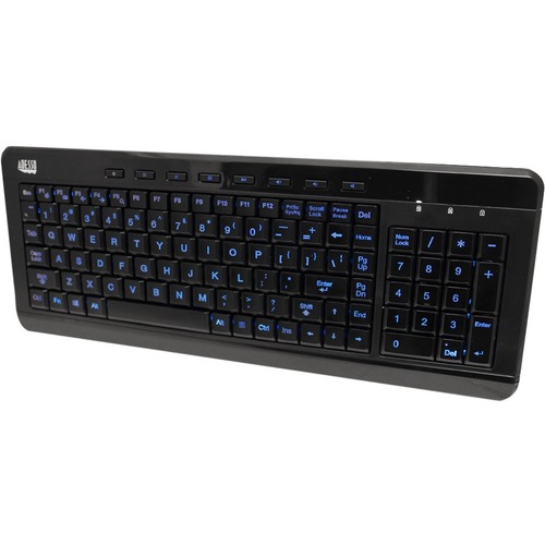 Keyboard, 3-Color, Illuminated, Multidirectional, Black