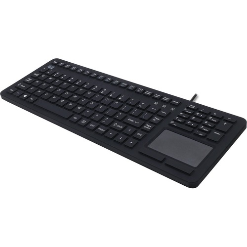 Kboard, Antimicrobial, Touchpad, Black