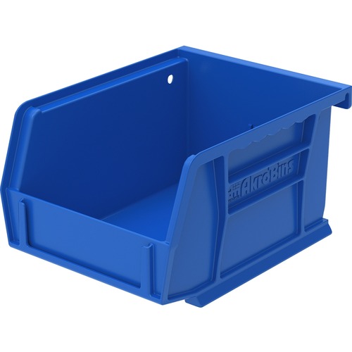 Bins, Unbreakable/Waterproof, 4-1/8" x 5-3/8" x 3", Blue