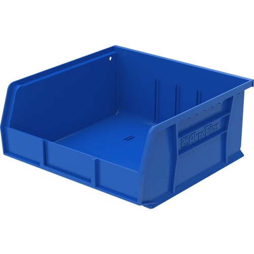 Bins, Unbreakable/Waterproof, 11" x 10-7/8" x 5", Blue