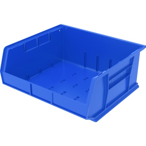 Bins, Unbreakable/Waterproof, 16" x 14-1/2" x 7", Blue