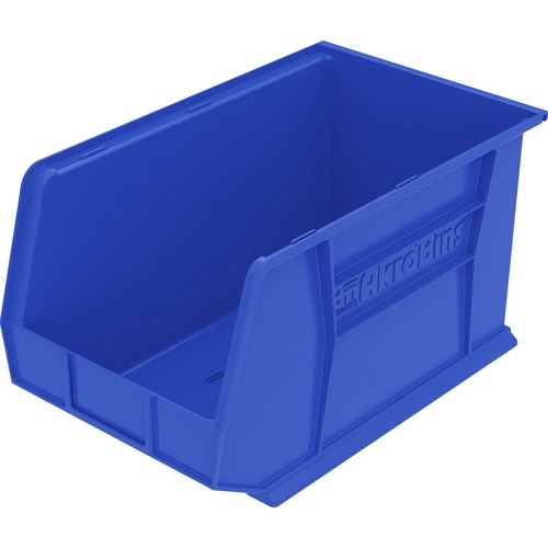 Bins, Unbreakable/Waterproof, 8-1/4" x 18" x 9", Blue