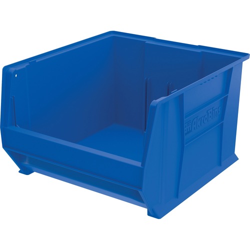 Super-Size Storage Bin, Stackable, 18-1/2" x 20" x 12", Blue