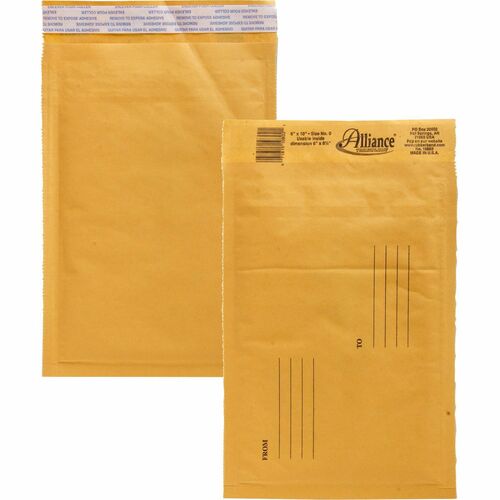 Envelopes, No. 0, Bubble Cushioned, 6" x 10" 25/CT