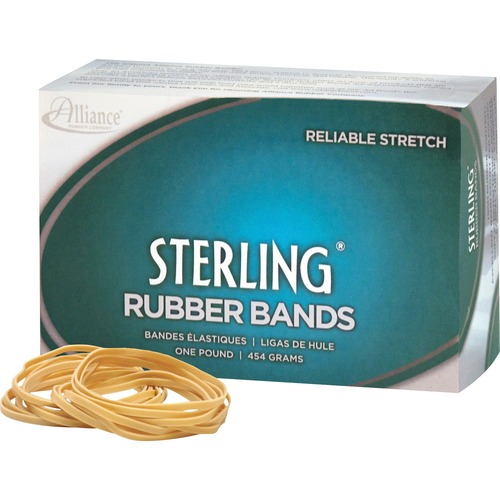 Rubber Bands, Size 33, 1-Lb., 3-1/2" x 1/8", Natural 850/BX